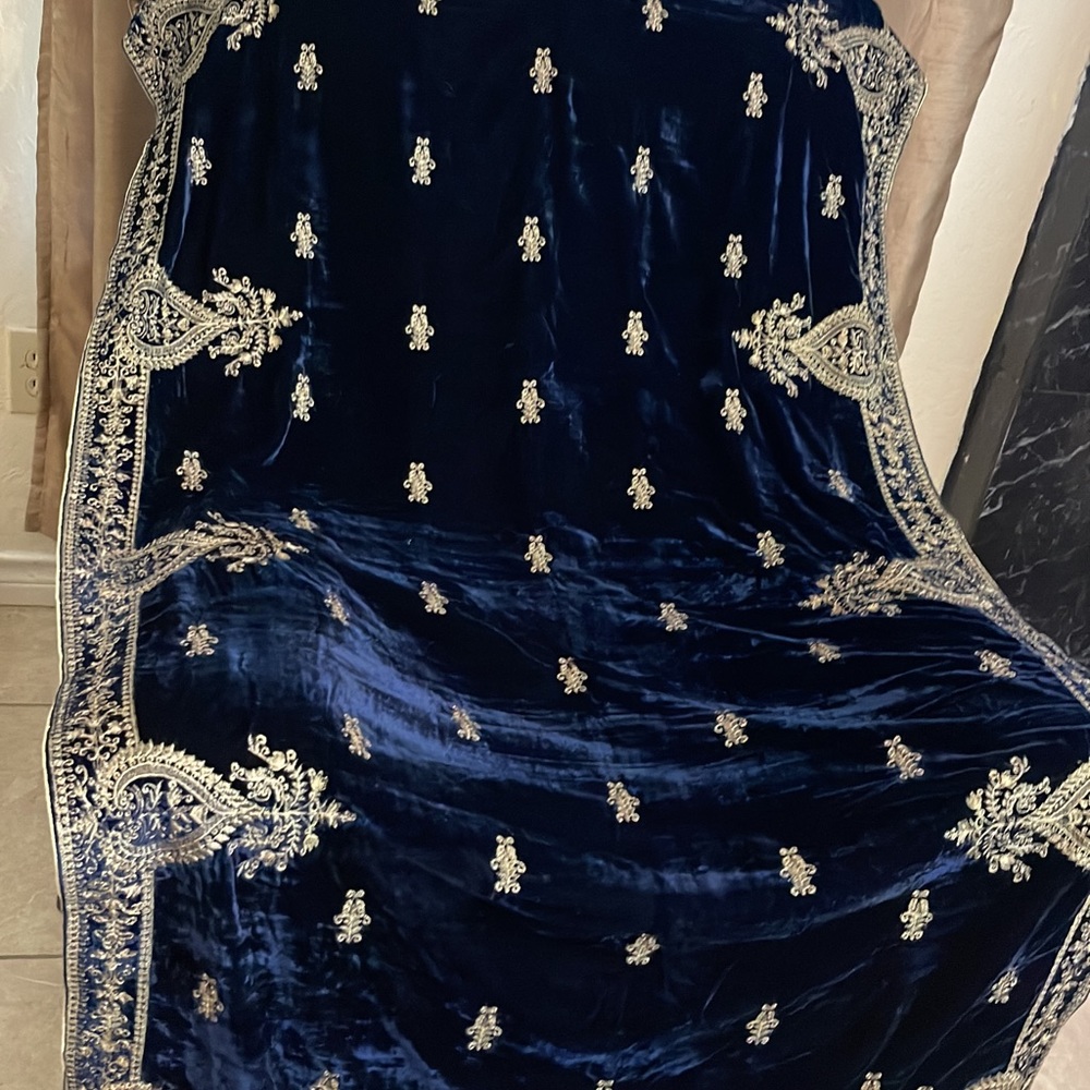 Brand new Indian velvet shawl.